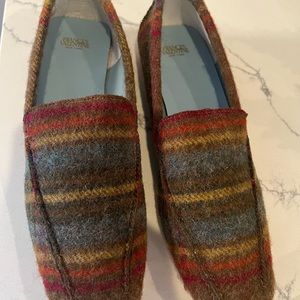 FRANCES VALENTINE Elyse Loafer in Andrews Plaid (Wool), Size 9.5 M